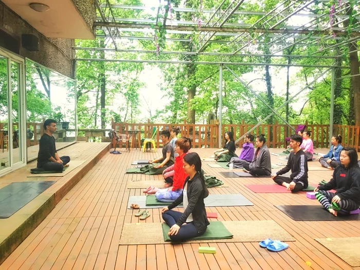 Yoga Retreat Session at Antaranga Yoga School