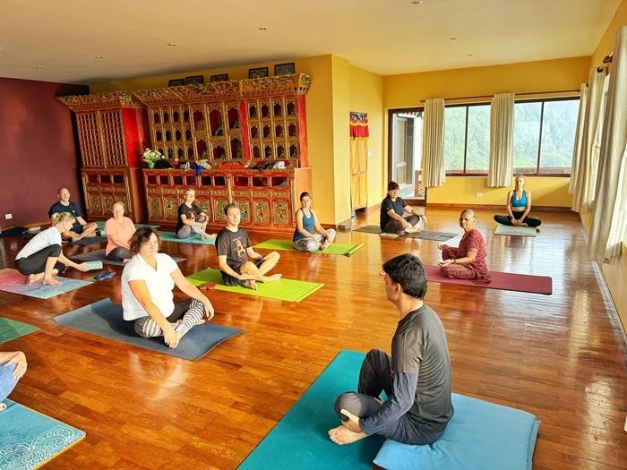 Yoga Classes Session During Yoga Retreat at Antaranga Yoga School