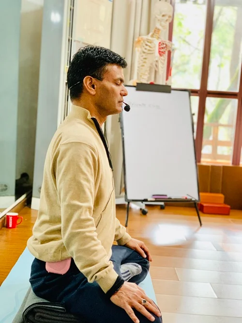 E-RYT B Shanker Dabral During Retreat Session